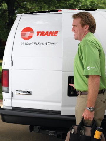 A Technician arrives at a Little Elm Home to fix the AC