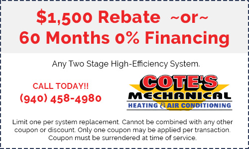 Coupon for $1,500 rebate or 60 months 0% financing