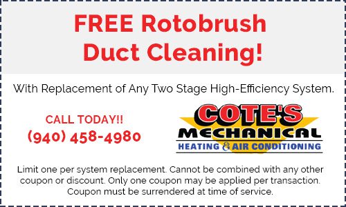 Coupon for free rotobrush duct cleaning