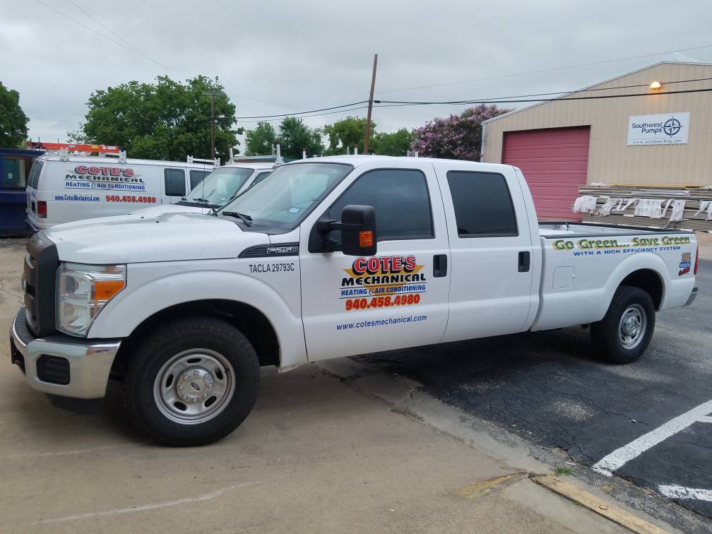 White truck with Cote